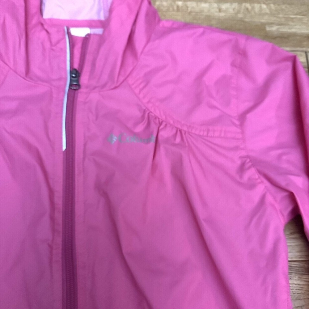 Girls Columbia‎ Hot Pink Rain Jacket Size L 14/16 - Picture 4 of 8